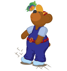 Teddy bear with butterfly