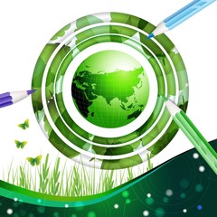 Eco earth design background