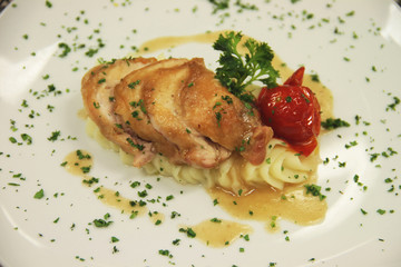 Petto di pollo farcito