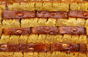 Traditional Turkish baklava (sweet dessert)