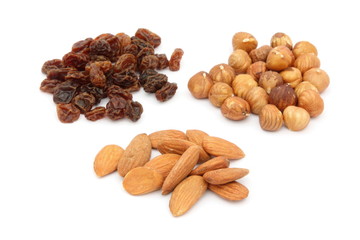 Frutta secca - Nuts and raisins