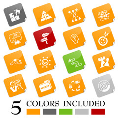 Strategy icons - sticky series