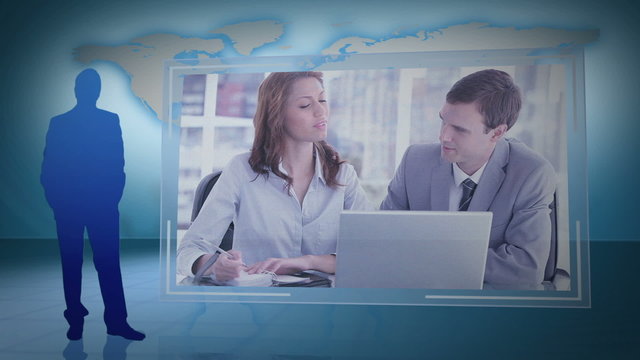 Montage of business videos