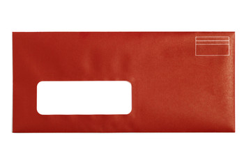 Red Window Envelope