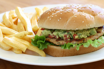Guacamole Chicken Burger