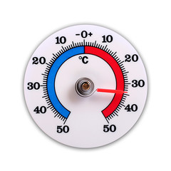 weather thermometer isolated on white background