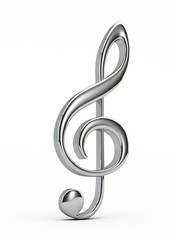 Silver  treble clef