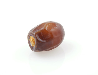Fresh date over white background