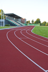 stadium in the evening