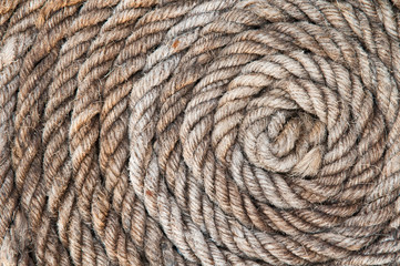 old rope close up background