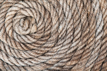 old rope close up background