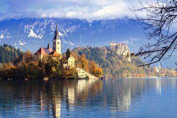 Bled with lake, Slovenia, Europe