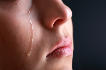 beauty girl cry