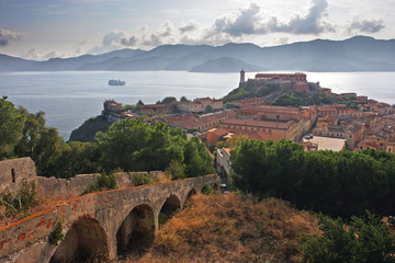 Porto ferraio fort, Elba, Tuscany, Italy - obrazy, fototapety, plakaty