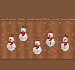 christmas snowman card chocolate