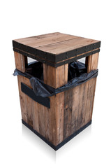 Trash timber along the park walkway. Public Domain.