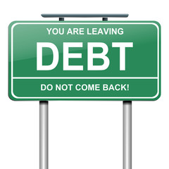 Debt concept.