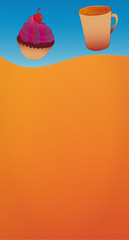 Sweets background menu