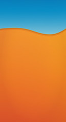 Fototapeta na wymiar Blue orange background menu