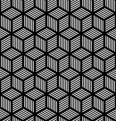 Seamless geometric texture in op art design.