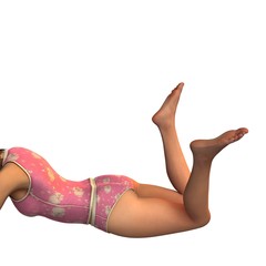 woman isolated on white background