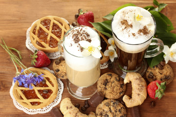 glasses of coffee cocktail