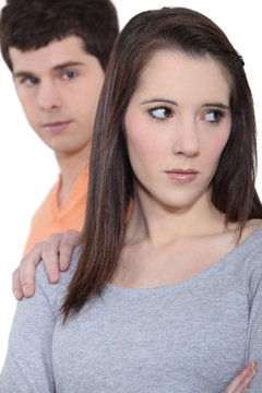 Young couple having an argument