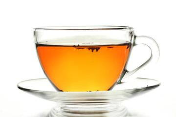cup of tea isolated on white