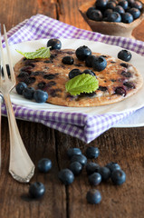 Pfannekuchen mit Blaubeeren