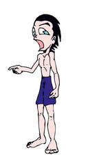 Amazing pointing kid