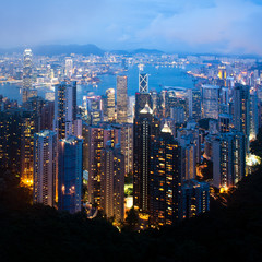 Hong Kong cityscape at night