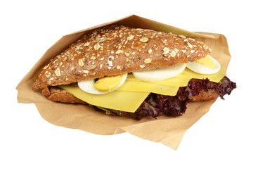 Healthy Sandwich on a white background.