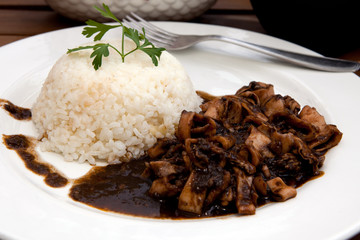 calamari on sauce