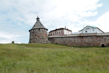 Fototapeta na wymiar Klasztor Sołowieckie. Korozhnaya wieża Solovki klasztoru