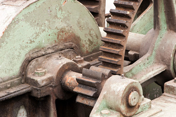 Zahnrad von einer alten Maschine