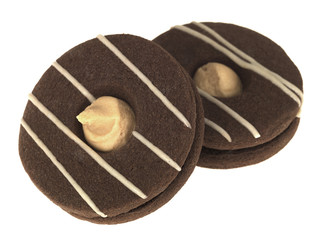 Chocolate and Caramel Shortbread Biscuits