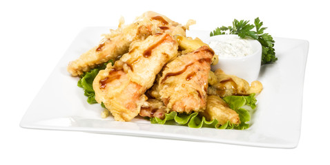 Salmon Tempura , Japanese Food