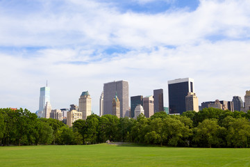 Central Park with Manhattan skyline, New York City