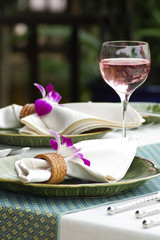 Dining table setting