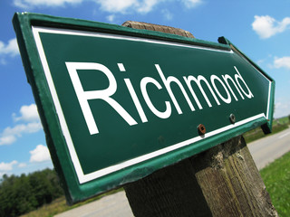 Richmond road sign