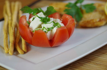 tomato and cottage cheese