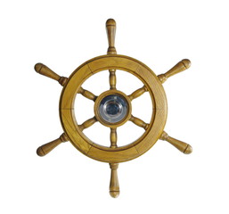 steering wheel of sailing-ship © Witold Krasowski