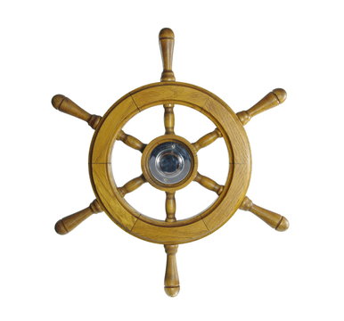 steering wheel of sailing-ship