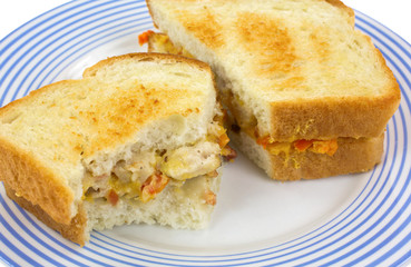 Chicken and cheese sandwich