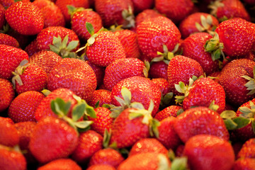 Background from ripe strawberry