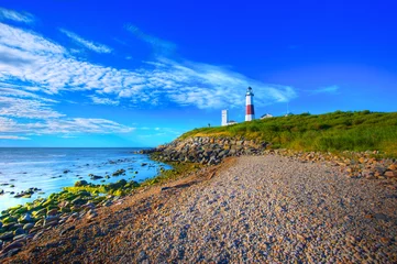 No drill blackout roller blinds Lighthouse Montauk Lighthouse