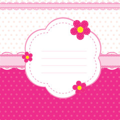 vector background for a baby girl