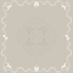 Abstract floral frame