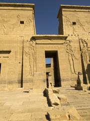 Philae Temple by the River Nile in Egypt