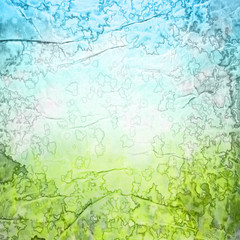 Abstract nature background with grunge paper texture